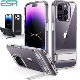 ESR iPhone 15 15Plus 15Pro 15Pro MAX iPhone 14 ケース iPhone14Pro 14Plus 14Pro Max SE3 SE2 8 7 ケース メタルキックスタンドケース 米軍MIL規格の落下防止 ワイヤレス充電対応 スリム 特許取得済み スタンド付き