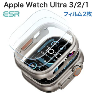 11/1̓|Cgő20{ESR Apple Watch Ultra 3/Ultra 2/Ultra 1(49mm) P[X یJo[ KXtB 2 Armorite Series AbvEHb`Jo[ Sʕی Ϗ wh~ `^jEF