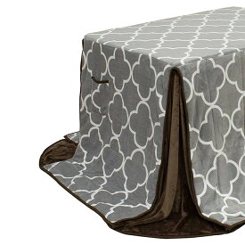 ダイニングこたつ布団 単品 ハイタイプ 105×75cm用 グレー