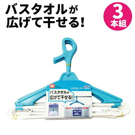 LEC レック バスタオルハンガー（3本組）太竿 ※商品仕様変更の為、色・デザイン等が異なる場合がございます