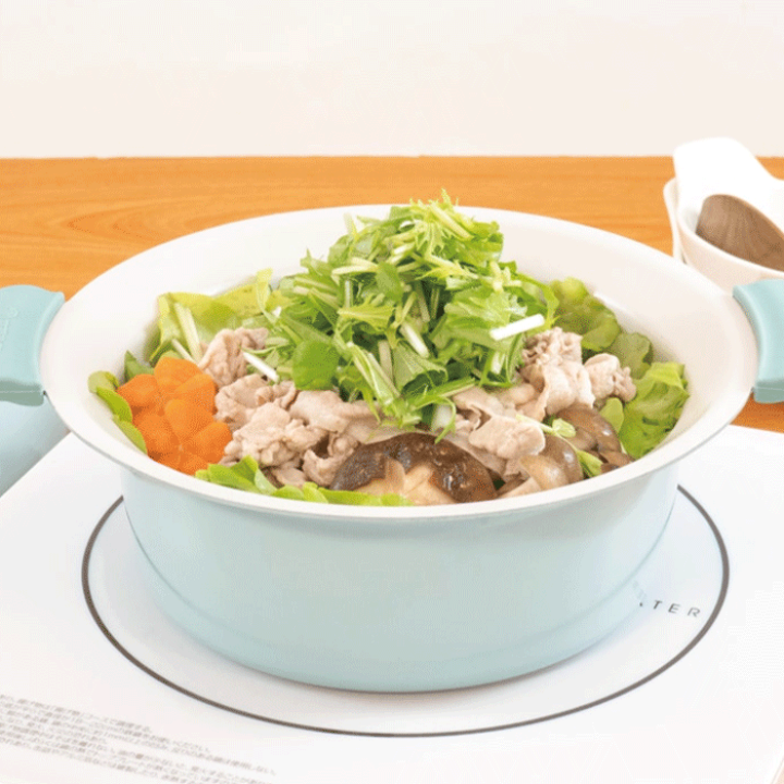 なべ 楽天市場】IH＆ガス火対応 ミニ 両手鍋 18cm セラミック加工 プチなべ