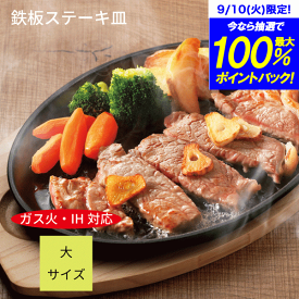 【欠品中納期未定】大判 ステーキ皿 1枚 ステーキ皿 鉄板 プレート ih対応 ガス火対応 木台、専用ハンドル付き セット 鉄鋳物 IHにも対応 大判ステーキ皿 鉄 お肉 できたて プレート 食器 テーブル スパゲッティ パスタ 鉄板ナポリタン ハンバーグ ステーキ