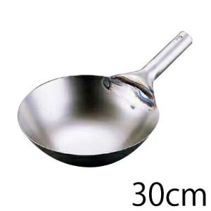 \レビューで1000円クーポン!/ 純チタン 北京鍋(片手中華鍋) 30cm