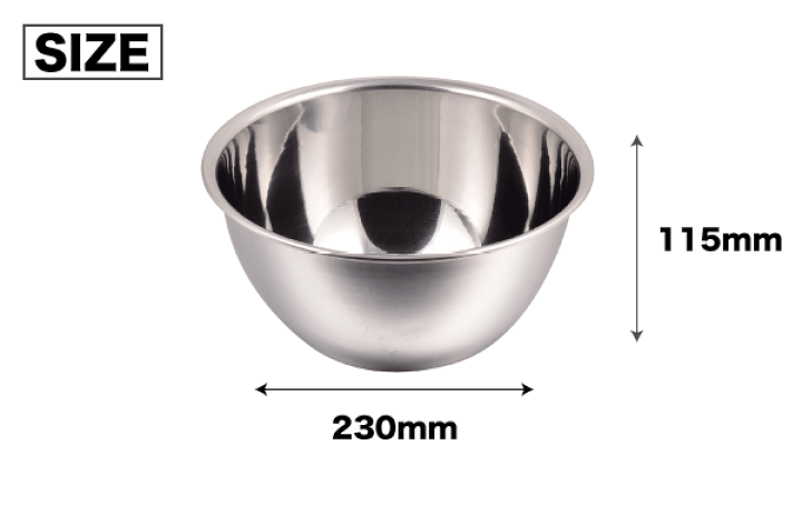 楽天市場】【○日本製】新潟県燕三条製 ボール 21cm 深型 サイズ