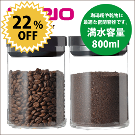 HARIO ハリオ 珈琲キャニスター Mサイズ 満水容量800ml （1個）コーヒー粉 保存 容器