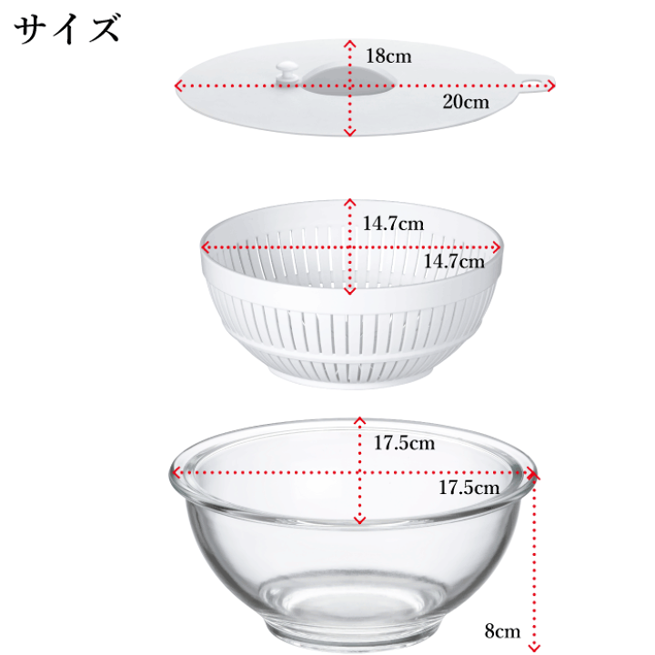 楽天市場】Delish Life 耐熱ガラスボウル シリコン蓋 水切りザル