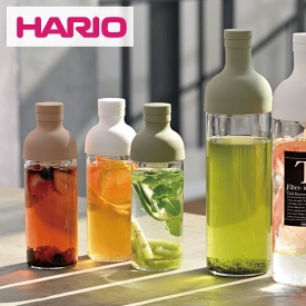 HARIO ハリオ ワインボトル型の水出し茶ボトル フィルターインボトル 300ml（お茶 ティーポット ピッチャー 冷蔵庫 フルーツ） 水出し 水だし アイス ポット コールドブリュー※一部画像は750mlサイズを使用