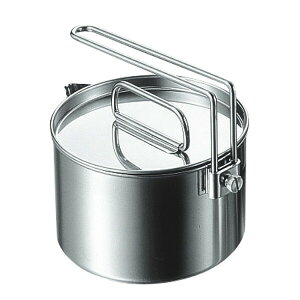 \レビューで1000円クーポン!/ 送料無料 キャンピングケットルクッカー 14cm 1.3L CAPTAIN STAG パール金属 【M-7296】【CP】