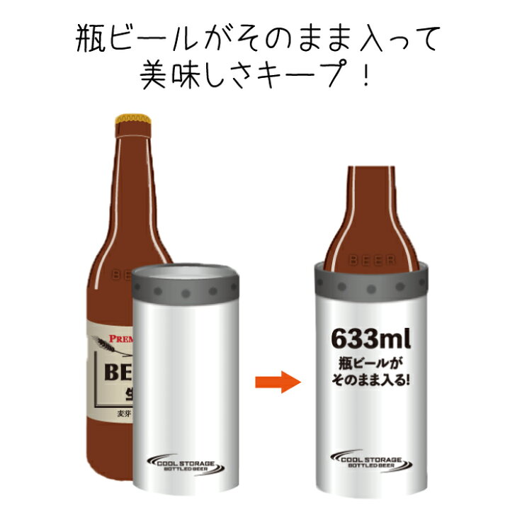 楽天市場 瓶ビール663ml用 保冷ケース ガラス瓶 瓶ビール ワインボトル クールストレージ クーリングボトル ビールホルダー 保冷瓶 0 6l ステンレス 真空二重構造 ビール瓶 ワイン瓶 クーラーボックス 水筒 パール金属 D 6645 D 6646 グットライフショップ