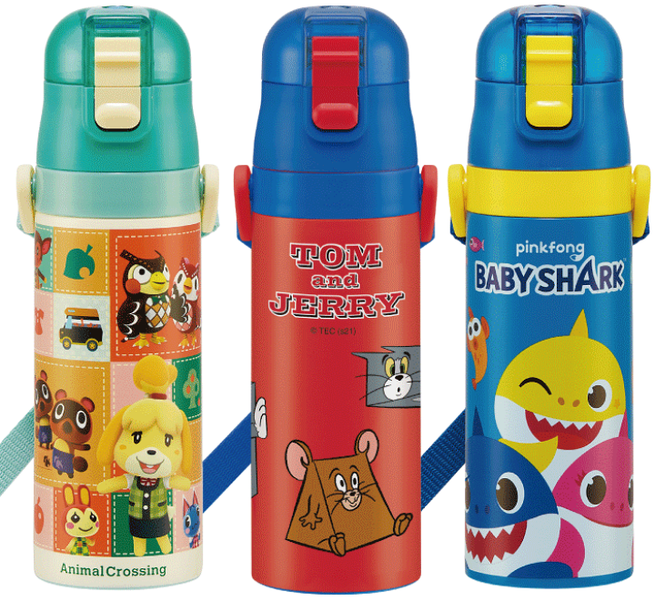 【70％OFF】 楽天市場】水筒 ステンレス 直飲み 470ml キャラクター こども 弁当箱・水筒