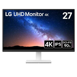 LG���j�^�[�f�B�X�v���C27US500-W27�C���`/4K(3840x2160)/IPS/��10.7���F�\��(8bit+FRC)/DCI-P3
