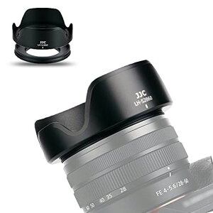 JJC �t�� �����Y�t�[�h + �A�_�v�^�[ �����O �\�j�[ Sony FE 28-60mm F4-5.6 (SEL2860) �����Y �Ή� Alpha A7C �� Sony E PZ 16-50mm F3.5-5.6 OSS (SELP1650)