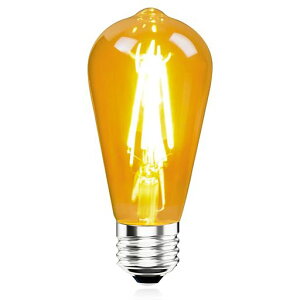 LED電球E26口金40W形相当電球色エジソン電球4W400lm3000Kフィラメント電球茶色レトロ広配光ST64調光器非対応1個入?