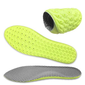 【理学療法士監修】インソール中敷きアーチサポート3Dデザイン土踏まずサポーター高反発超軽量【ハニカム構造結構衝撃吸収】【滑り止め技術靴ずれ防止にも】スポーツ用消臭中敷きソ…