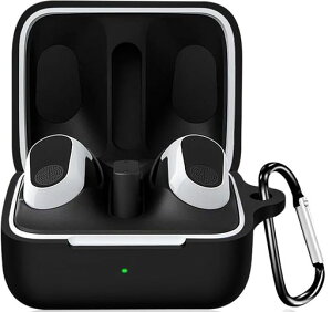 LAYJOY�Ή�INZONEBuds:WF-G700N�p�P�[�X�ی�J�o�[�V���R�[���P�[�X�����[�d�\�S�ʕی엎���h�~�L�Y�h�~�ϏՌ��h�o�h���y�ʎ��[�J���r�i�t��(�u���b�N)