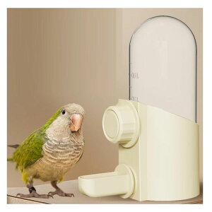 Yurikaペット用自動給水器鳥フィーダー鳥水入れ透明自動給水器小動物用ウォーターボトル洗いやすいケージ外付け水飲み器250ml大容量みずのみ器文鳥インコ餌入れ水差し水飲み鳥分割洗浄…