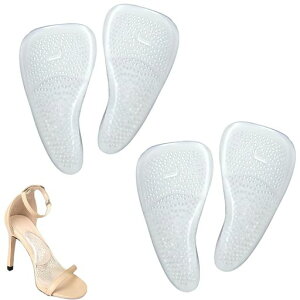 BLOOPIC土踏まずサポーターインソール7mm厚み2足組足用アーチサポータージェルクッション前滑り防止パッド足裏保護衝撃吸収圧力分散土踏まずの痛みを和らげる立ち仕事ランニング登山ス…