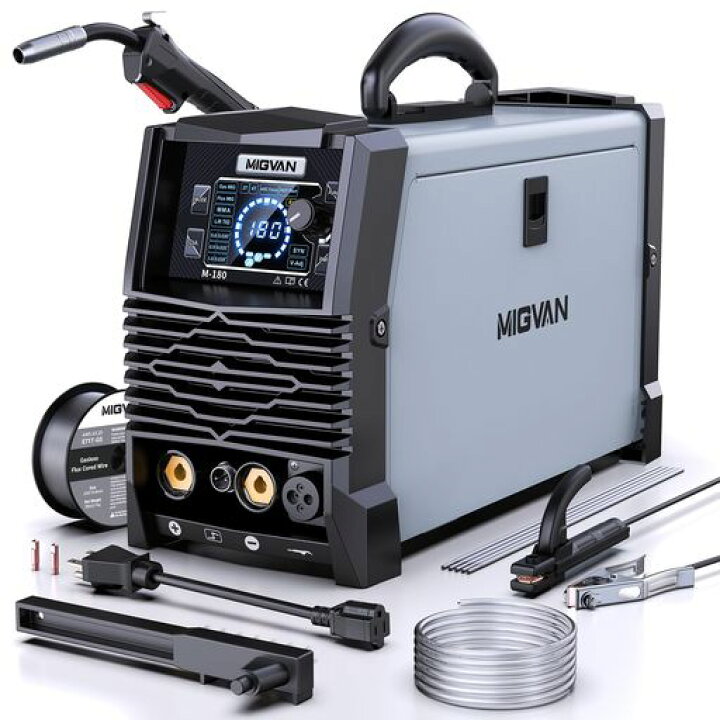 楽天市場】MIGVAN溶接機100v200v兼用180A定格使用率60%1台5役半自動 