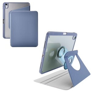 �G���R�� iPad A16 ��11���� 11�C���` 2025�N 10.9�C���` ��10���� (2022) �P�[�X �J�o�[ 360�x��] �c�u�� ���u�� �}�O�l�b�g���E�� �y�����[ �t���b�v�t�� �u���[�O���[ TB-A25RMG360BG