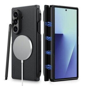Nillkin�y�y���t���zGalaxyZfold7�Ή��P�[�X�q���W�ی�ϏՌ����C�����X�[�d�Ή��}�O�l�b�g�z���M�����N�V�[ZFold7�P�[�X�J�o�[���菝�h�~���^�㎿�r�W�l�X�ɍœK(�u���b�N)