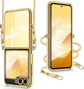 xiusiteli Galaxy Z Flip 6 �p �P�[�X �N���A �V�����_�[ �S�[���h TPU �܂肽���� ��|�� �y��