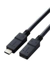 �G���R�� usb c �P�[�u�� ���� Type C & Type C 5Gbps �[�d�퉄�� USB Power Delivery�Ή� �u���b�N 1m USB3-ECC10BK