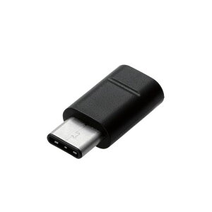 ELECOM�X�}�[�g�t�H���pUSB�ϊ��A�_�v�^USB(microB���X)-USB(C�I�X)Type-C�u���b�NMPA-MBFCMADBK