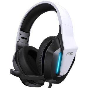 AOC �Q�[�~���O�w�b�h�Z�b�g �Q�[�~���O�w�b�h�z�� 3D �T���E���h�T�E���h 50mm�h���C�o�[ 3.5mm �L�� ���̉��� �}�C�N�t�� �y�� �w�b�h�z�� �w�b�h�t�H�� PS5 PS4 PC Switch 2 �z���C�g