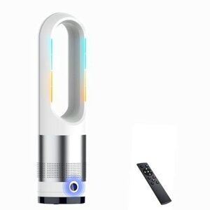 タワーファン羽なし扇風機【2025革新冷暖房・羽根なし】スリムリビング扇風機DCモーター48w省エネ節電8段階冷風&3段階暖風自動100°首振り9H切りタイマー切り忘れ防止強力送風大風量リモ…