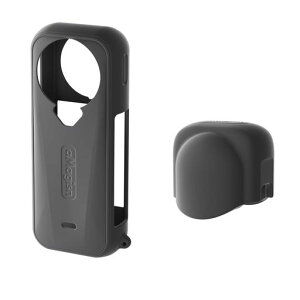 TwaxlInsta360X4Air�p�V���R���ی�J�o�[�Z�b�g(�����Y�L���b�v�t��)(Black)