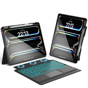 �y2025�N�V�^�ziPadPro�p13�C���`(M4/M5)�P�[�X�L�[�{�[�hBluetooth�L�[�{�[�h�J�o�[�E����iPadPro13inch(M4/M5)��p�L�[�{�[�h�t���P�[�X���������C���O���\��/�c�u���Ή�