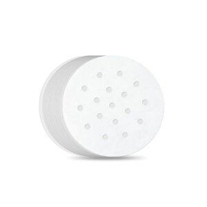 ThunderGroupせいろ蒸しシート15cmせいろ用100枚入り丸型穴あき使い捨てペーパー蒸し器シートセイロ用紙中華蒸籠WDSTM015PPR100