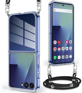 GalaxyZFlip7�P�[�X�N���A�V�����_�[SC-55F/SCG35�J�o�[���|���΂߂����M�����N�V�[Z�t���b�v7�X�}�z�P�[�XTPU�������^�y�ʕR�t���D��X�g���b�v�t���l�b�N�X�g���b�v���������\���O���\