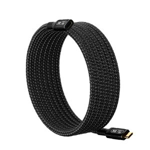 Smoizheff USB4 �����P�[�u�� 3m USB-C �I�X ���X 40Gbps �������f�[�^�]�� 140W PD �}���[�d 8K@60Hz�f���o�� Thunderbolt 4/3 �Ή� E-Marker�`�b�v���� �M�������h�~ �m�[�gPC SSD