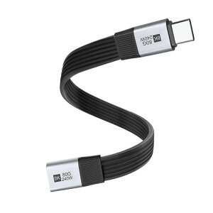 cableccUSB5.0�t���b�g�X����FPC240W80Gbps20cm�I�X-���X�����P�[�u��16K8K60Hz5K40GbpsUSB4.0Thunderbolt3/4/5�ɑΉ�