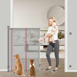 Seogvaベビーゲートロール高さ145cm最大取付幅200cm階段上バリアフリー段差なしロングゲートロール式ハイタイプゲートロールタイプゲートロール式ゲートペットゲート安全ゲート赤ちゃん…