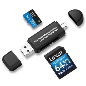 PhilonextMicroUSB/USBڑPC/AndroidX}[gtHE^ubgpJ[h[_[(MicroSD/SDΉ)