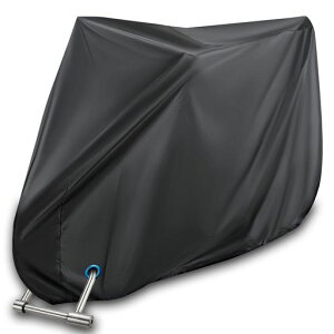 Breame自転車カバー厚手防風防塵遮光遮熱UVカット紫外線遮蔽暑さ対策撥水加工破れにくい盗難防止雨雪対応き29インチまで対応サイクルカバー取付簡単収納便利ロックホール/収納袋付