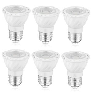 LED�X�|�b�g���C�gE26����LED�d��5.5W600LM�n���Q���d��50W�`�����W���^�C�v30°Ra95+�����F�ȃG�l�������Ή�AC100-240V6�Z�b�g(�z���C�g�E�����F5000K)