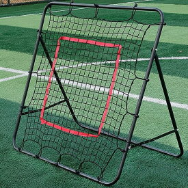 ANDGOAL リバウンドネット 120x120cm サッカー練習用 屋外トレーニング 壁打ち 5段階角度調整 庭用 自主練習