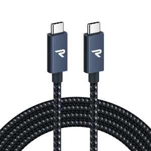 RAMPOWUSB-C&USB-C�P�[�u���y100WPD�Ή�/USB3.2Gen2x2-20Gbps�f�[�^�]���zPD3.0/QC3.0�������[�d4K/60Hz�f���o�͑Ή������ϋvtype-c�P�[�u��