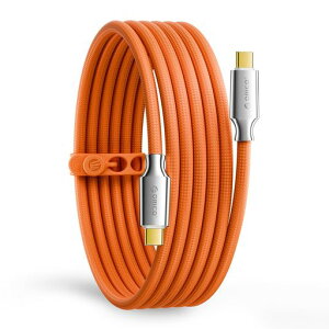 ORICO Auso 80Gbps USB-C�P�[�u�� 2m PD 240W�}���[�d�Ή��A8K����o�́AThunderbolt 5/4/3�EUSB4�Ή��f�[�^�P�[�u���AiPhone 17/16/15�AMacBook�h�b�L���O�p - �I�����W