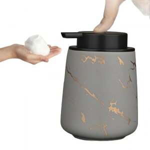 NIELHYUNソープディスペンサー泡ハンドソープボトルハンドソープディスペンサーハンドソープ詰め替えボトル陶器ソープディスペンサー洗剤ボトル手動押しタイプ小型お手入れ簡単食器洗…