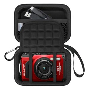 Lacdo�J�����P�[�X�Ή��@��OMSYSTEMToughTG-7/OLYMPUSToughTG-6/TG-5/TG-4�f�W�^���J�����n�[�hEVA���ی�J�������[�g���x���o�b�O