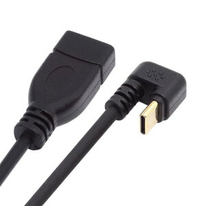 cablecc 10Gbps USB-C USB 3.1 Type-C �I�X�E�������USB 3.0-A ���X OTG �f�[�^�d�� ���� U���^�o�b�N�A���O���P�[�u�� 30cm