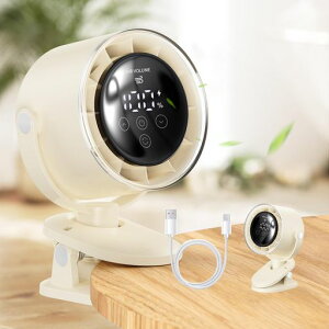 InvaXeクリップ扇風機自動首振り【2025新登場】卓上USB式サーキュレーター壁掛けusbファン風量100段階調節車中泊グッズアウトドアキャンプ寝室静音小型急速充電式ミニ扇風機熱中症対策日…