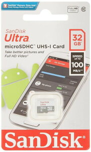 SanDisk Ultra 32GB 100MB/s UHS-I Class 10 MicroSDHC Card SDSQUNR-032G-GN3MN