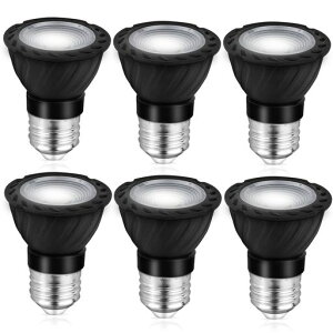 LED�X�|�b�g���C�gE26����LED�d��5.5W600LM�n���Q���d��50W�`�����W���^�C�v30°Ra95+�����F�ȃG�l�������Ή�AC100-240V6�Z�b�g(�u���b�N�E�����F5000K)