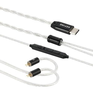 KefineKleanUSB-C�C���z���P�[�u���}�C�N�t��108�c�����x�⃁�b�L��0.78mm2Pin���P�[�u��HiFi������x���C�����C���R���g���[���X�}�z/PC/�^�u���b�g�Ή�Type-C�L���ڑ�