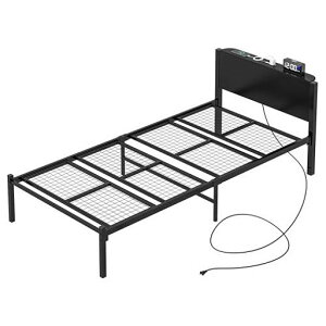 LunarLightX`[pCvxbhxbht[97.5s21170.5cm̂ÉVObedframeRZgtLEDCgt{ItʋCϋvω׏d400kgxbh[gȒP